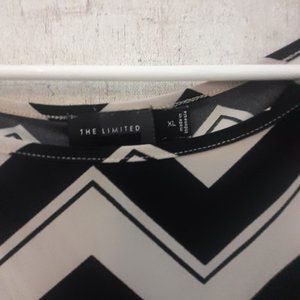 Black and white sleeveless top from the limited